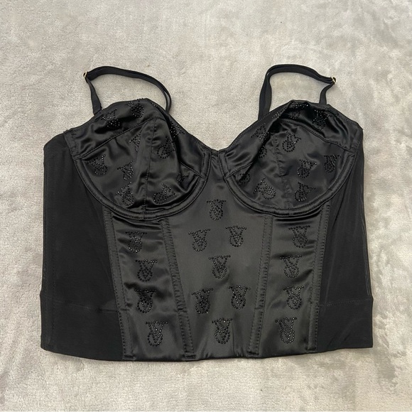 New! Victoria’s Secret Very Sexy Shine Satin Strapless Corset Top 4115 - Picture 4 of 9